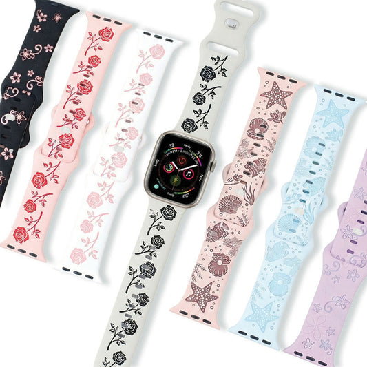 Aura Engraved Apple Watch Bands Replacement Straps