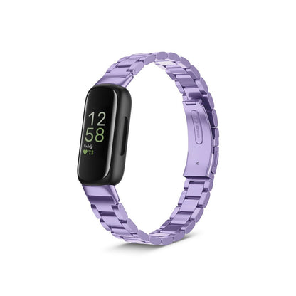 Boss Fitbit Inspire 3 Band Replacement Stainless Link Light Purple  