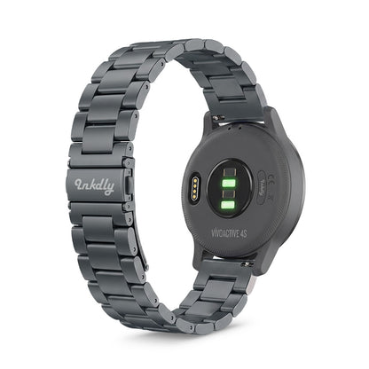 Boss Garmin Vivoactive 4S Bands Replacement Stainless Link (18mm) Space Grey