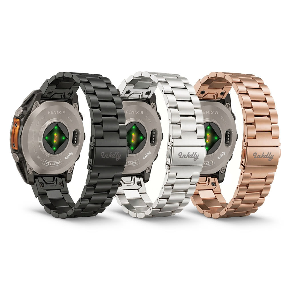 Boss Stainless Garmin Fenix 8 Watch Bands Replacement Quick Change
