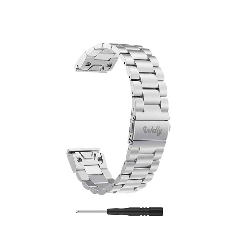 Boss Stainless Garmin Forerunner 955 Bands Replacement Quick Change (22mm) Silver  