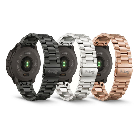 Boss Stainless Garmin Instinct 2X Solar Bands Replacement Quick Change (26mm)