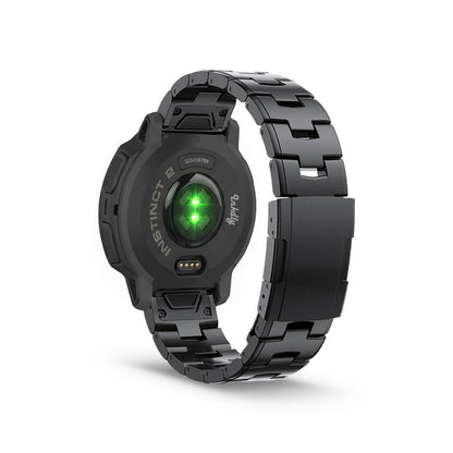 Evo Titanium Garmin Instinct 2 Bands Replacement Quick Change (22mm) Black