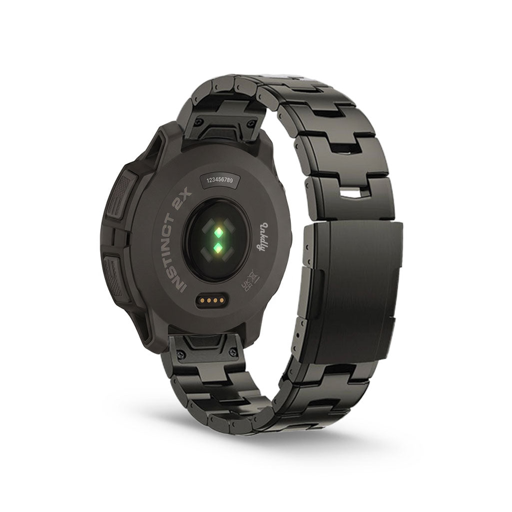 Evo Titanium Garmin Instinct 2X Solar Bands Replacement Quick Change (26mm) Grey