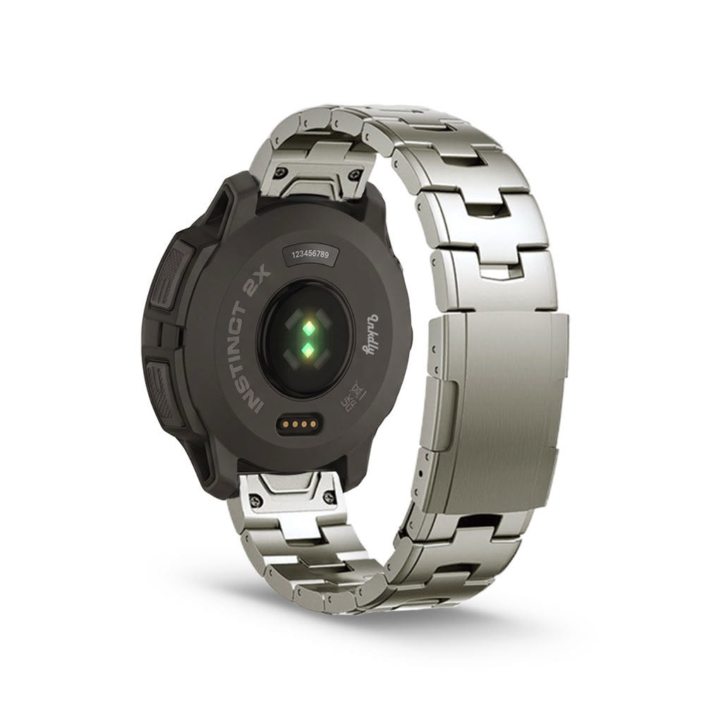 Evo Titanium Garmin Instinct 2X Solar Bands Replacement Quick Change (26mm) Natural
