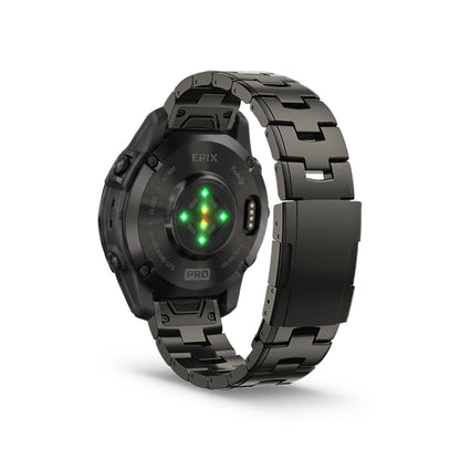 Evo Titanium Garmin Epix Gen 2 Bands Replacement Quick Change 20mm For 42mm Watch Grey