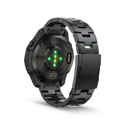 Evo Titanium Garmin Epix Gen 2 Bands Replacement Quick Change 26mm For 51mm Watch Black