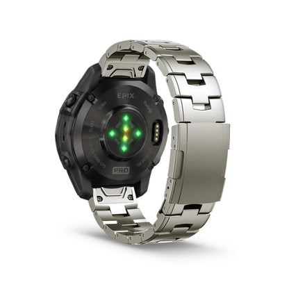 Evo Titanium Garmin Epix Gen 2 Bands Replacement Quick Change 26mm For 51mm Watch Natural