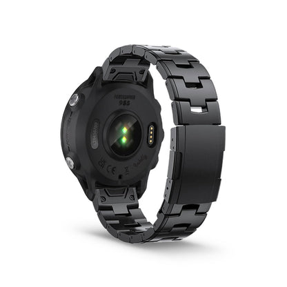 Evo Titanium Garmin Forerunner 955 Bands Replacement Quick Change (22mm) Black