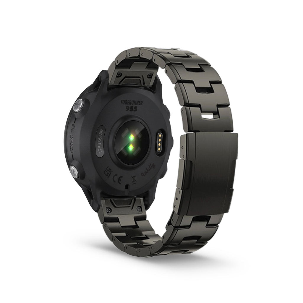 Evo Titanium Garmin Forerunner 955 Bands Replacement Quick Change (22mm) Grey