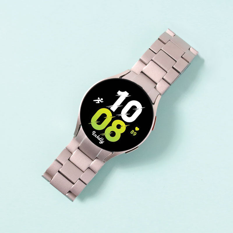 Evo Titanium Samsung Galaxy Watch 5 Bands Replacement Natural  