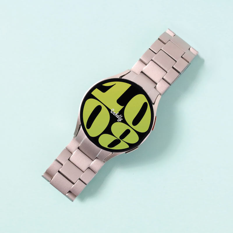 Evo Titanium Samsung Galaxy Watch 6 Bands Replacement Natural  