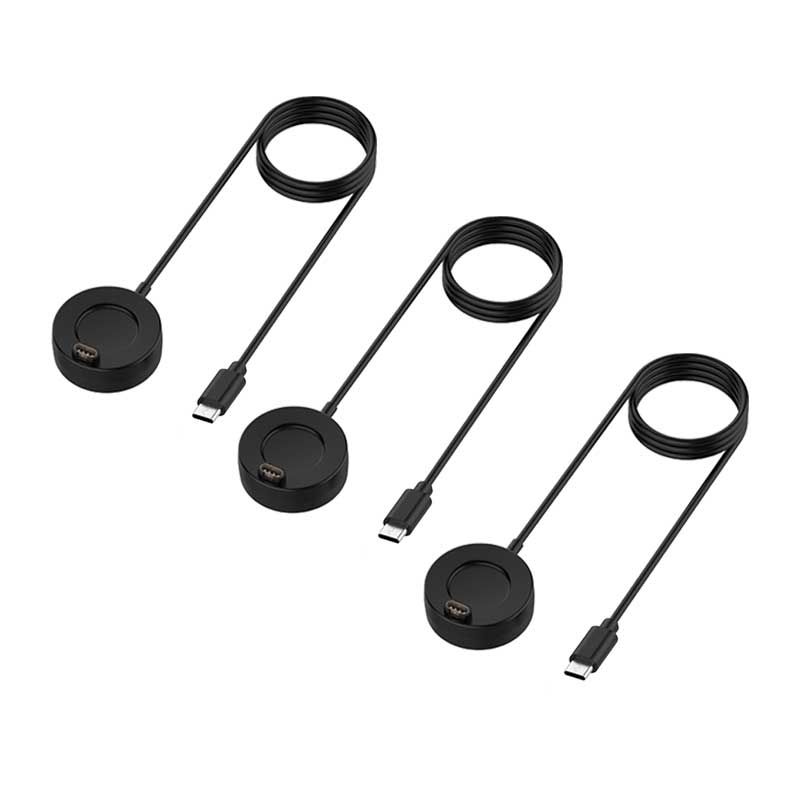 Garmin Fenix 7S Charger Dock Cable USB-C 3-Pack