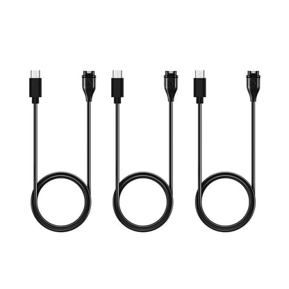 Garmin Forerunner 165 Charger & Data Cable Replacement USB-C 3-Pack