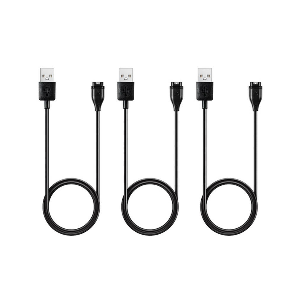 Garmin Forerunner 255 Charger & Data Cable Replacement USB-A 3-Pack