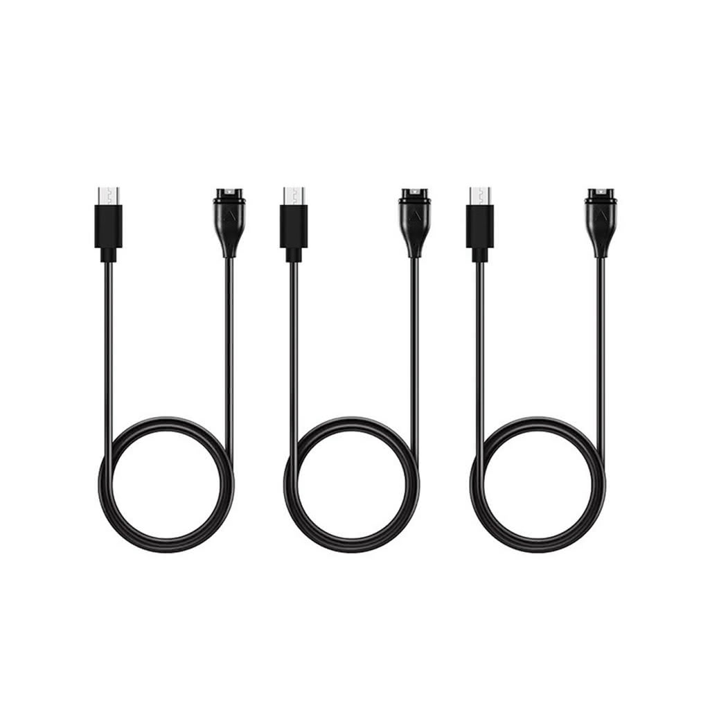 Garmin Forerunner 255S Charger & Data Cable Replacement USB-C 3-Pack