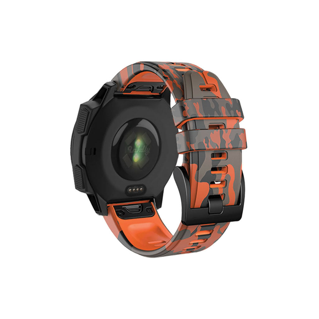 Garmin Instinct 3 Bands Replacement Straps Quick Change 22mm For 45mm Watch Camo Orange