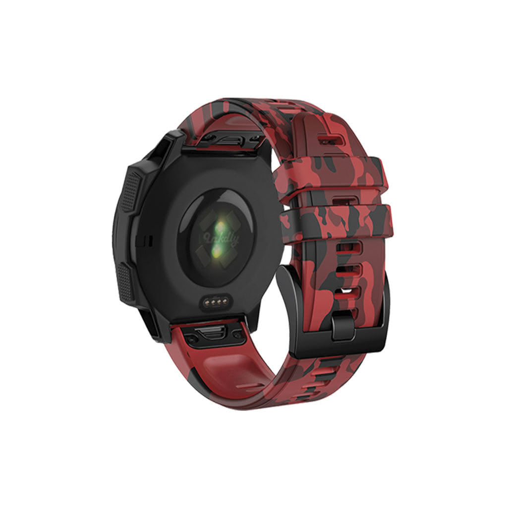 Garmin Instinct 3 Bands Replacement Straps Quick Change 26mm For 50mm Watch Camo Red