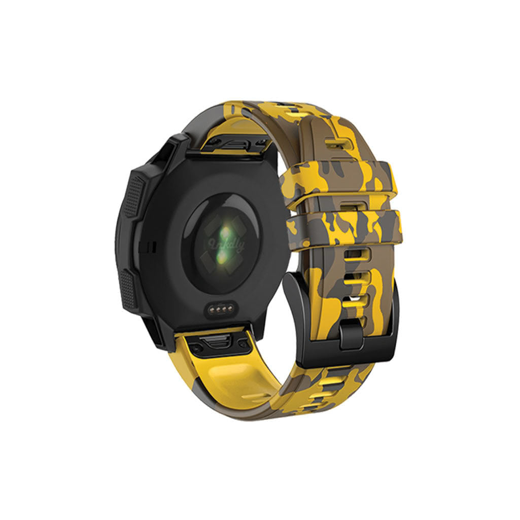 Garmin Instinct 3 Bands Replacement Straps Quick Change 22mm For 45mm Watch Camo Yellow