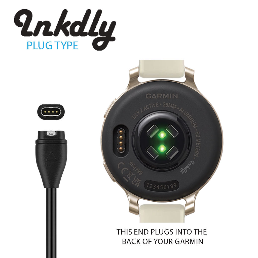 Garmin Lily 2 Active Charger & Data Cable Replacement