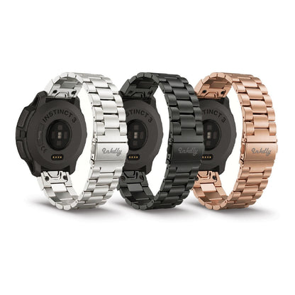 Boss Stainless Garmin Instinct 3 Bands Replacement Straps Quick Change