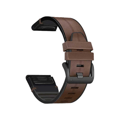 Leather Garmin Band Replacement Straps with Quick Change (22mm) Coffee  