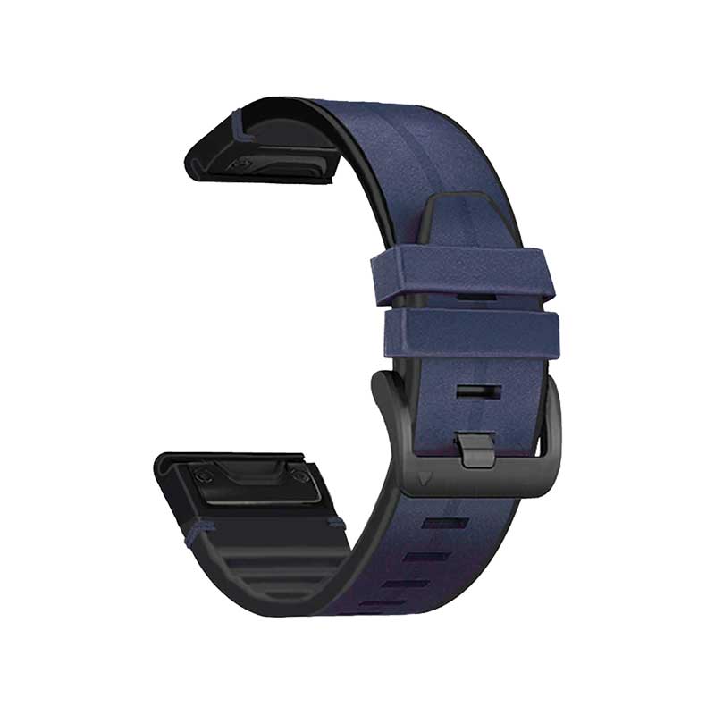 Leather Garmin Band Replacement Straps with Quick Change (22mm) Blue  