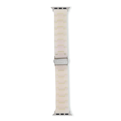 Luna Resin Apple Watch Bands Replacement Straps 38MM/40MM/41MM Mermaid Pink + Silver