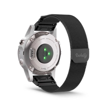 Milanese Garmin Fenix 5S Band Magnetic Lock with Quick Change (20mm) Black Night