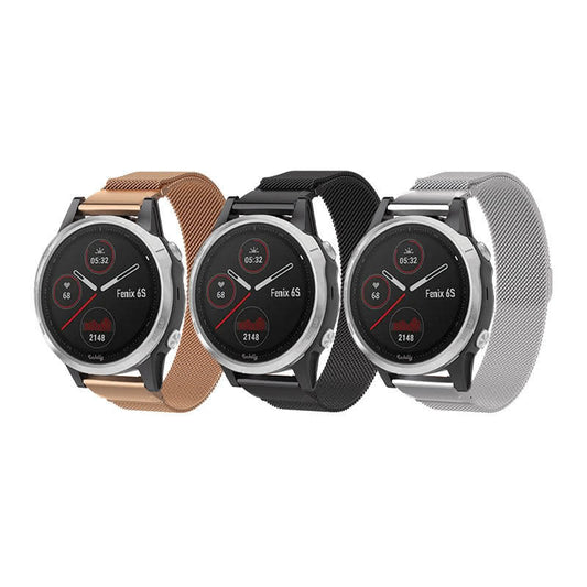 Milanese Garmin Fenix 6S Bands Magnetic Lock Quick Change (20mm)