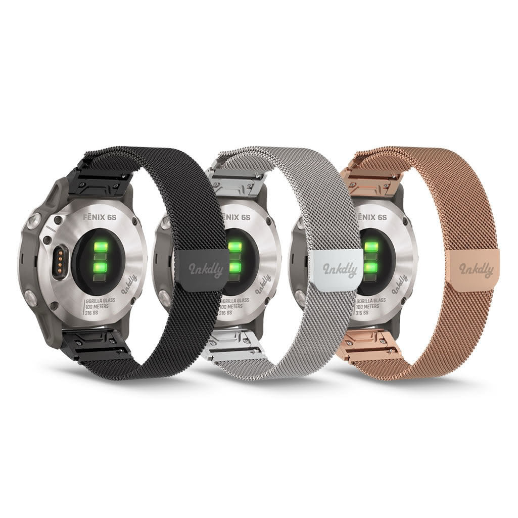 Milanese Garmin Fenix 6S Bands Magnetic Lock Quick Change (20mm)