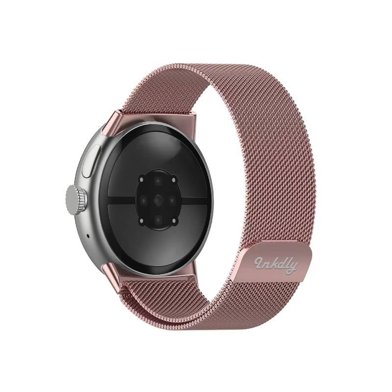 Milanese Google Pixel Watch 2 Band Replacement Magnetic Lock (41mm) Rose Pink