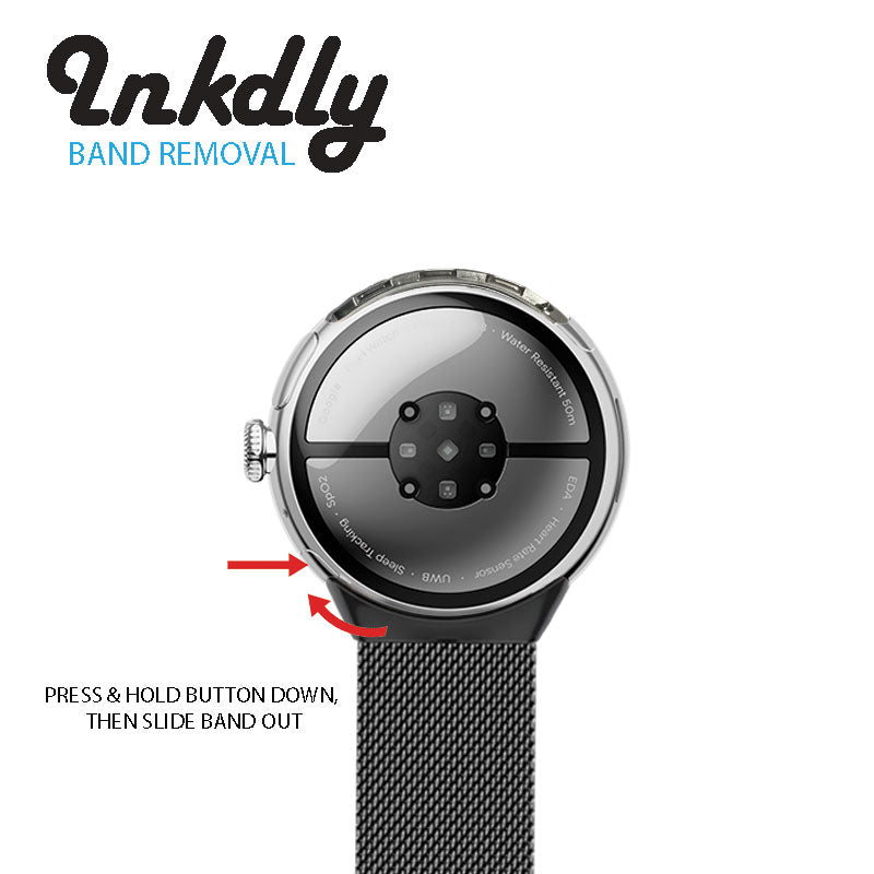 Milanese Google Pixel Watch 3 Band Replacement with Magnetic Lock