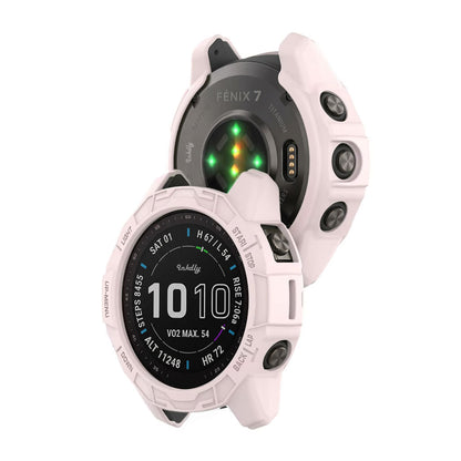 Rugged Garmin Fenix 7 Protective Cover Case Light Pink