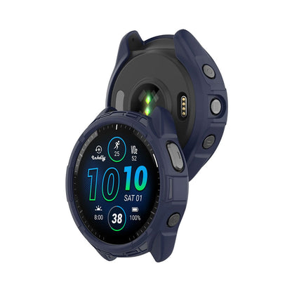 Rugged Garmin Forerunner 965 Protective Cover Case Midnight Blue