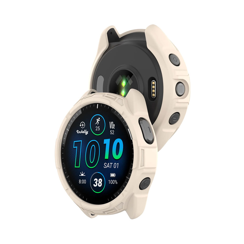 Rugged Garmin Forerunner 965 Protective Cover Case Starlight