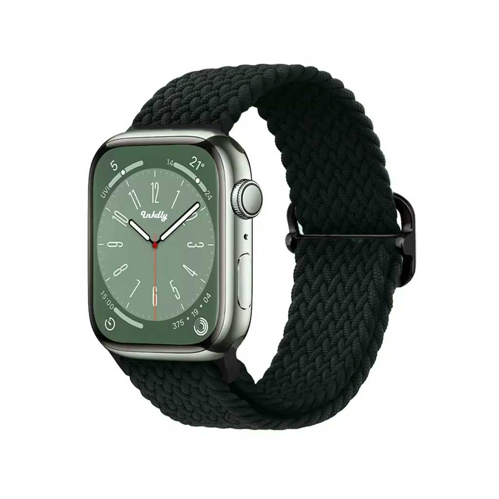 Willow Braided Loop Apple Watch Bands Replacement Straps 38MM/40MM/41MM Army Green