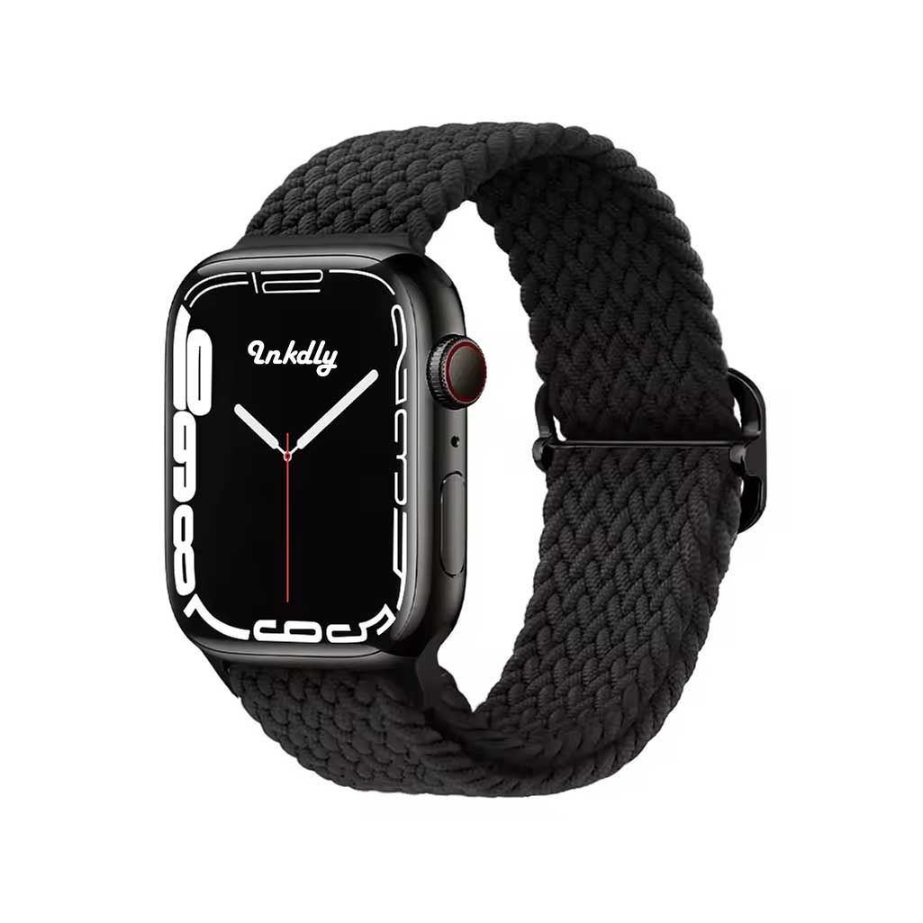 Willow Braided Loop Apple Watch Bands Replacement Straps 38MM/40MM/41MM Black
