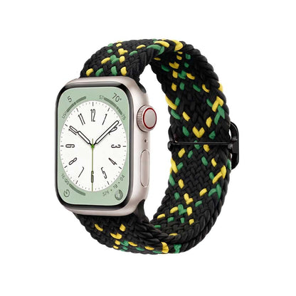 Willow Braided Loop Apple Watch Bands Replacement Straps 38MM/40MM/41MM Black Yellow Green