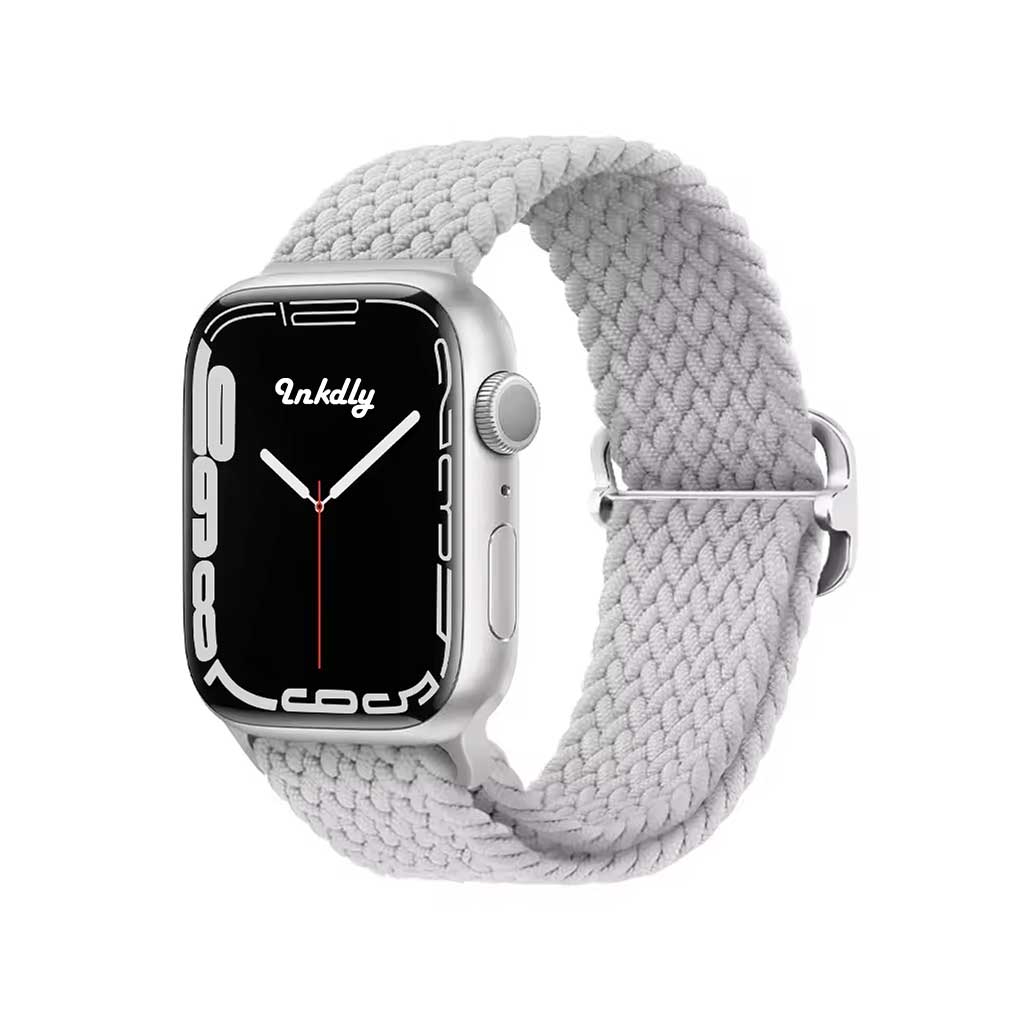 Willow Braided Loop Apple Watch Bands Replacement Straps 38MM/40MM/41MM Pearl White