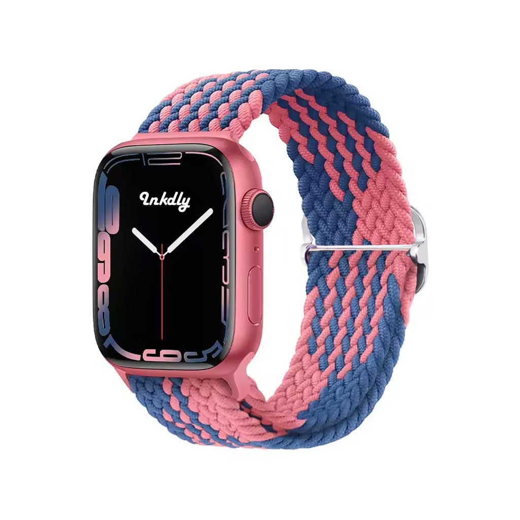 Willow Braided Loop Apple Watch Bands Replacement Straps 38MM/40MM/41MM Pink Blue