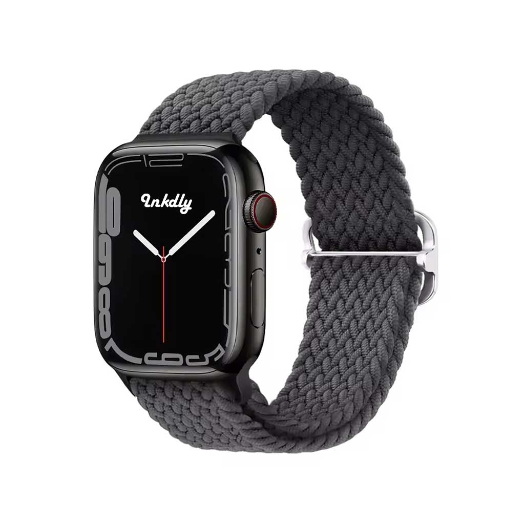 Willow Braided Loop Apple Watch Bands Replacement Straps 38MM/40MM/41MM Space Grey