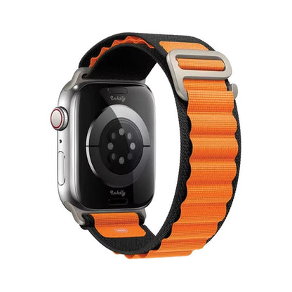 Apple Watch Alpine Loop Bands Replacement Strap 38MM/40MM/41MM Black + Orange