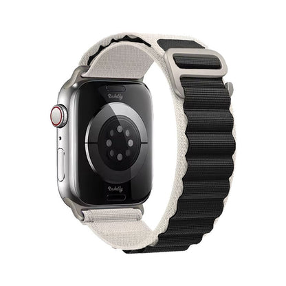 Apple Watch Alpine Loop Bands Replacement Strap 38MM/40MM/41MM White + Black