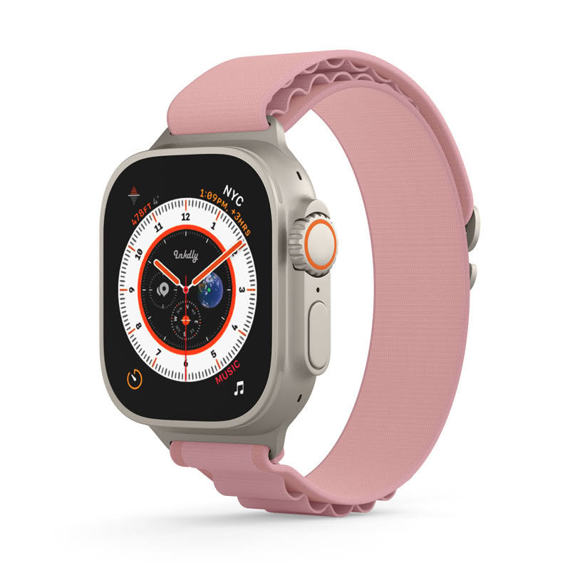 Apple Watch Alpine Loop Bands Replacement Strap 42MM/44MM/45MM/49MM Pink 