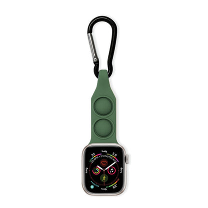 Apple Watch Nurse Fob Clip 38MM/40MM/41MM Dark Green Pop + Hook