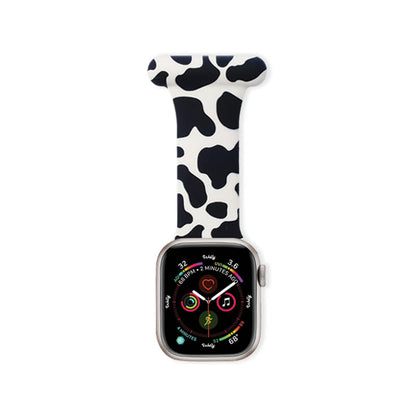 Apple Watch Nurse Fob Clip 38MM/40MM/41MM Milk Cow Print
