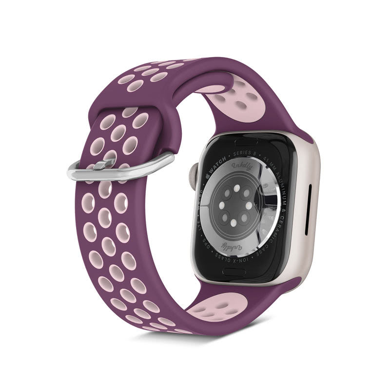 Airvent Apple Watch Band Replacement Straps with Buckle 38mm/40mm/41mm Light Purple + Pink Vents 