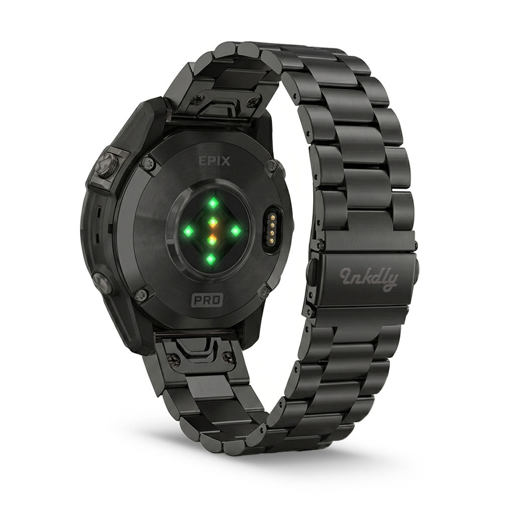 Boss Stainless Garmin Epix Gen 2 Bands Replacement Quick Change 20mm For 42mm Watch Black