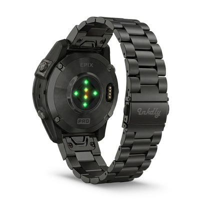 Boss Stainless Garmin Epix Gen 2 Bands Replacement Quick Change 20mm For 42mm Watch Black